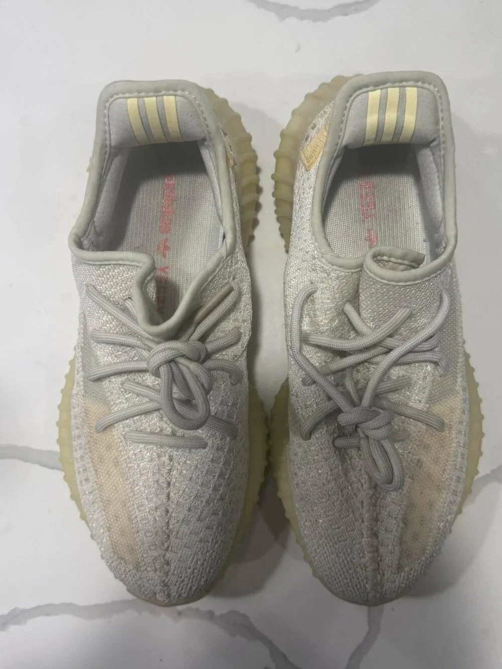 Adidas Women Yeezy Boost 350 V2 Light UV Reactive Sneakers Size 9
